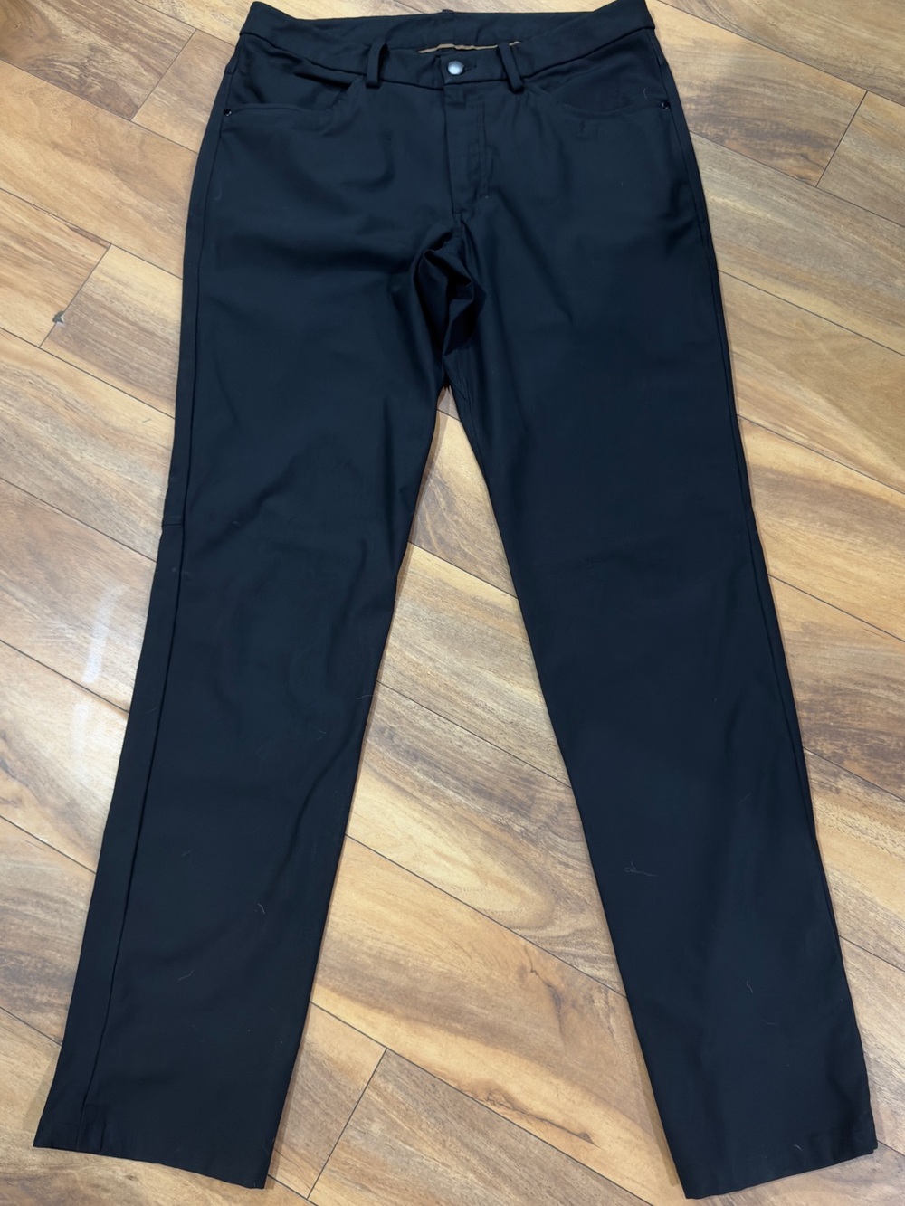 Lululemon Men’s ABC Commission Pants 32 Black Warpstreme Stretch Trouser Travel
